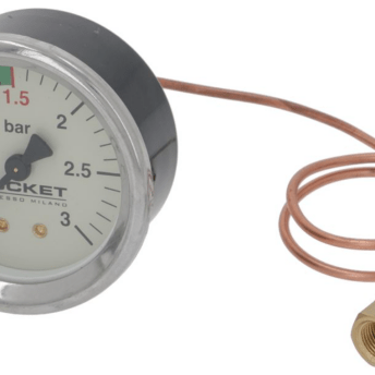 Horeca Parts - Manometr ciśnienia kotła 0–3 bar, R58/R60/R Nine One, stal nierdzewna, skala pojedyncza 0–3 bar - Ekspres do kawy Rocket Espresso Milano Spare Parts
