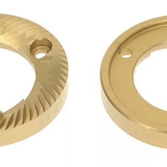 Horeca Parts - Para żaren tytanowych, śr. zewn. 63,5 mm, śr. wew. 38 mm, grubość 9 mm, 3 otwory mocujące - Cimbali