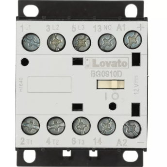 Horeca Parts - Stycznik Lovato BG0910D 9A 400V 4kW, cewka 12V DC, 3 styki NO + 1 styk pomocniczy NO - Iberital-Macchine