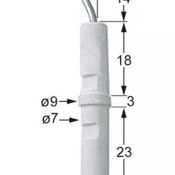 Horeca Parts - Elektroda zapłonowa, złącze M4, 1 szt - Bemar gazowy Berto's