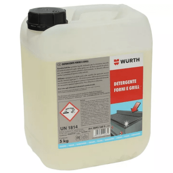 Horeca Parts - Detergent do pieców i grilli, 5 kg, silnie alkaliczny, waga 5,250 kg - Wurth