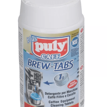 Horeca Parts - Tabletki do codziennego czyszczenia ekspresów do kawy, filtrów i dzbanków, 100×1g, certyfikat NSF, 0,030kg - Brew Puly Caff