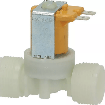 Horeca Parts - Elektrozawór 1-drogowy 180°, 24VAC/DC 50/60Hz, max temp. 90°C, wejście 3/4", wyjście ø 3/4", NC, ciśnienie 0,2–10 bar