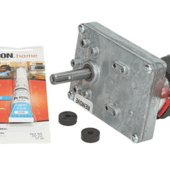Horeca Parts - Zestaw silnika przekładniowego, kompletny z klejem i magnesami, trzpień Ø 9,5 mm / wysokość 39 mm - Lincoln