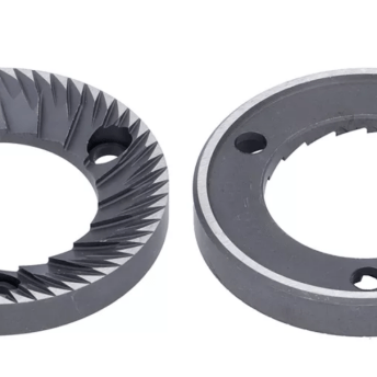 Horeca Parts - Para płaskich żaren mielących, śr. 65 mm, ze stali hartowanej, do młynków EUREKA HELIOS 65, waga 0,230 kg - Eureka