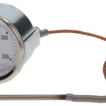 Horeca Parts - Termometr śr. mocowania 52mm temp. od 50 do 350°C śr. czujki 4mm dł. czujki 120mm - Electrolux