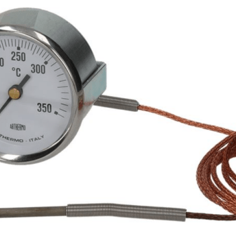 Horeca Parts - Termometr śr. mocowania 60mm temp. od 50 do 350°C śr. czujki 4mm dł. czujki 105mm - Arthermo