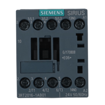 Horeca Parts - Stycznik Siemens 3RT2016-1AB019A 400V 4Kw cewka 24V 50/60Hz 3 styki normalnie otwarte 1 normalnie otwarty - Zmywarka kapturowa Hilta, Ime Omniwash (LF3454033)