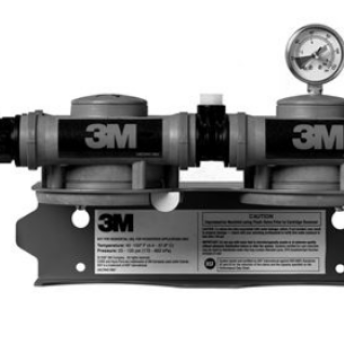 Horeca Parts - Głowica filtra 3M High Flow Series do 2 filtrów wody z manometrem - 3M