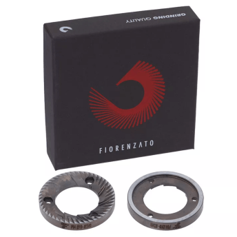 Horeca Parts - Para żaren mielących M340, kierunek obrotu prawy, Ø zewn. 64 mm, Ø wewn. 37 mm, wys. 8,5 mm, 3 otwory, komplet 2 szt - Fiorenzato M.C.