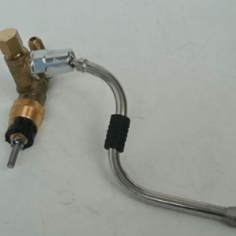 Horeca Parts - Zawór pary, pozycja montażowa prawa, wlot 3/8", dł. rury 150 mm, rurka ø 10 mm, wałek M6 - Ekspres do kawy Quality Espresso (5062940)