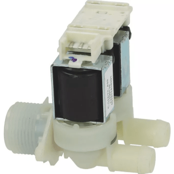 Horeca Parts - Elektrozawór 2-drożny 220/240V 50/60Hz wlot 3/4" 2 wyloty ø 13.5mm - Pralnica Whirlpool (LFD120042)
