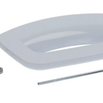 Horeca Parts - Zestaw uchwytów drzwiowych do pralki, rozstaw mocowania 124 mm, waga 0,08 kg - Ariston/Hotpoint/Indesit