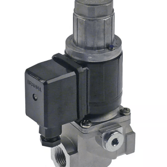 Horeca Parts - Elektrozawór 230V AC DN 15 mm (1/2"), długość 72 mm, p.max 0,25 bar, aluminium, cewka typ 13922051 - Brahma