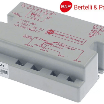 Horeca Parts - Automat zapalający BERTELLI typ AM11 230V 2 elektrody czas bezp. 10s - Ambach