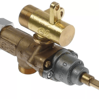 Horeca Parts - Zawór gazowy z wyjściem rurowym wlot gazu M15x1 rurka ø 10mm wylot gazu M17x1 rurka ø 10mm - Palux (3348280)