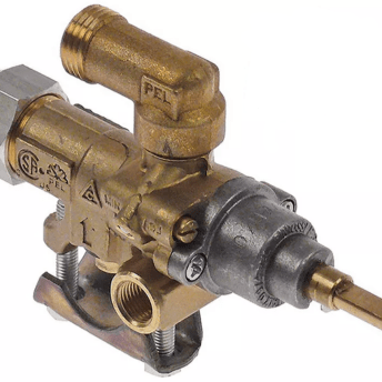 Horeca Parts - Zawór gazowy wej. śr. rurki 21mm wyj. M16x1,5 podł. termopary M8x1 podł. pilota M10x1 dł. osi/wału 30/23mm (3348307)