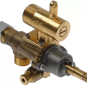 Horeca Parts - Zawór gazowy wlot gazu M18x1.5 rurka ø 12mm podł. M8x1 dł. osi/wału 34/15mm (3348320)