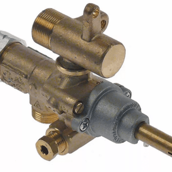 Horeca Parts - Zawór gazowy z wyjściem rurowym wlot gazu M15x1 rurka ø 10mm - Kuchnia Zanussi (3348327)