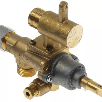 Horeca Parts - Zawór gazowy wlot M18x1,5 wylot M18x1,5 podł. termopary M8x1 podł. pilota M10x1 (3348334)
