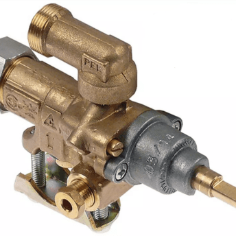 Horeca Parts - Zawór gazowy wej. śr. rurki 21mm wyj. M17x1 podł. termopary M8x1 podł. pilota M10x1 - Taboret elektryczny Palux (3348241)