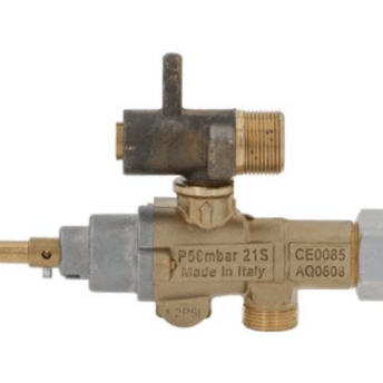 Horeca Parts - Zawór gazowy wlot gazu M15x1 rurka ø 10mm podł. M8x1 dł. osi/wału 31/23mm (3348264)