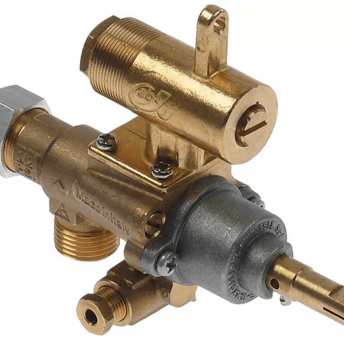 Horeca Parts - Zawór gazowy z dyszą obejściową ø 0,35mm wlot gazu M18x1,5 rurka ø 12mm (3348340)