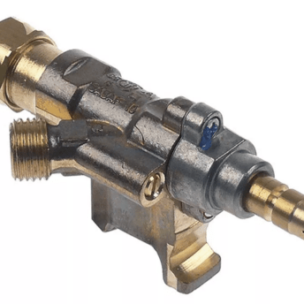 Horeca Parts - Zawór gazowy wej. śr. rurki 16mm wyj. 1/4" dł. osi/wału 26/12mm - Kuchnia gazowa Modular (3348386)