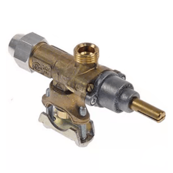 Horeca Parts - Zawór gazowy wej. śr. rurki 21mm wyj. M16x1,5 podł. termopary M9x1 - Taboret gazowy Angelo Po (5120439)
