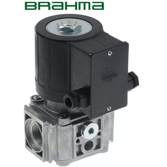 Horeca Parts - Elektrozawór 230 VAC DN 25 mm, przyłącze 3/4", długość 96 mm, ciśnienie max 0,5 bar - Brahma