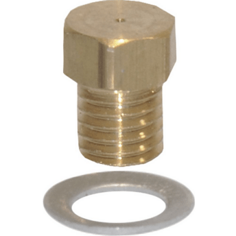 Horeca Parts - Dysza palnika zapłonowego gaz ziemny, kod 40, otwór ø 0,4 mm, gwint M5x0,75, mosiądz, 1 szt.