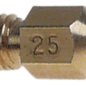 Horeca Parts - Dysza pilota palnika,  LPG, kod 25, otwór ø 0,25 mm, gwint BSF 7/32" (28G), WS 6 - Capic
