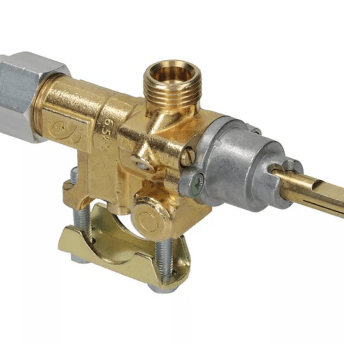 Horeca Parts - Zawór gazowy rura wlotowa gazu kołnierz ø 21mm wylot gazu M16x1.5 rurka ø 10/8mm - Sch (5233317)