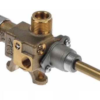 Horeca Parts - Zawór gazowy z płomieniem zapłonowym kołnierz wlotu gazu ø 21mm dysza obejściowa ø 0,75mm - Kuchnia gazowa Fagor (5030841)