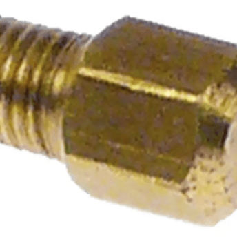 Horeca Parts - Dysza palnika pilota na gaz ziemny, średnica otworu ø 0,4 mm, gwint M4x0,5, mosiądz, ilość: 1 szt.