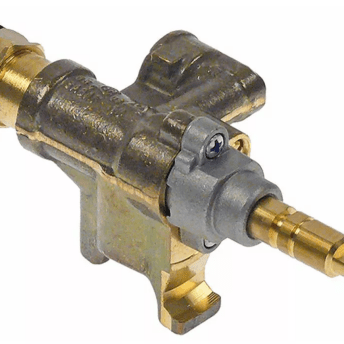 Horeca Parts - Zawór gazowy rura wlotowa gazu kołnierz ø 16mm dysza obejściowa ø 0,27mm wylot gazu M13x1 rurka ø 8mm