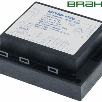 Horeca Parts - Moduł zapłonowy ECM113, 3 elektrody, 100–240 V, 50/60 Hz, 15 VA, czas bezpieczeństwa 1,5–60 s - Brahma