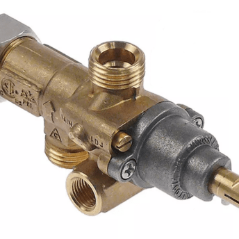 Horeca Parts - Zawór gazowy wlot gazu M16x1.5 rurka ø 10mm wylot gazu M16x1.5 rurka ø 10/8mm - Lincar (3348380)