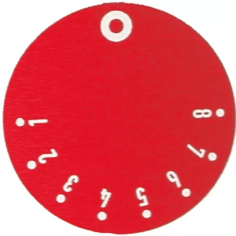 Horeca Parts - Tarcza pokrętła termostatu gazowego 1-8 śr. 45mm czerwona (7160114)