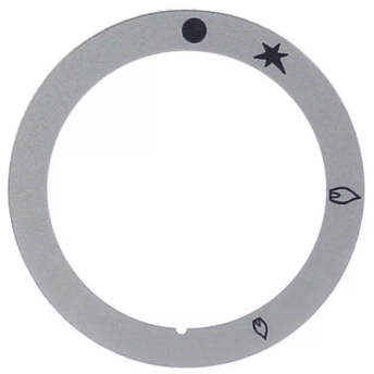 Horeca Parts - Tarcza pokrętła zaworu gazowego z płomieniem zapłonowym śr. wew. 50mm śr. zew. 65mm