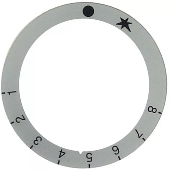 Horeca Parts - Tarcza pokrętła termostatu gazowego zakres 1-8