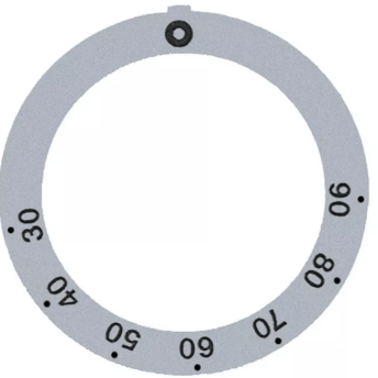Horeca Parts - Tarcza pokrętła termostatu t.max. 90°C 30-90°C ø 45,5mm srebrny ø 59mm obrót 270°
