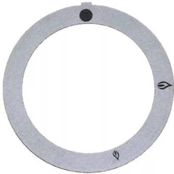 Horeca Parts - Tarcza pokrętła zaworu gazowego bez płomienia zapłonowego śr. 45,5mm srebrna
