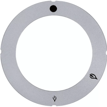 Horeca Parts - Tarcza pokrętła zaworu gazowego bez płomienia zapłonowego srebrna śr. wew. 45,5mm śr. zew. 63mm