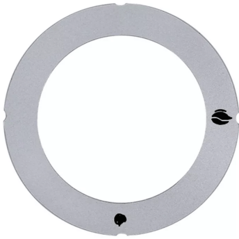 Horeca Parts - Tarcza pokrętła zaworu gazowego bez płomienia zapłonowego śr. wew. 45,5mm śr. zew. 63mm srebrna