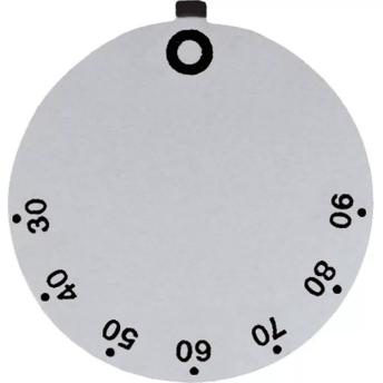 Horeca Parts - Tarcza pokrętła termostatu t.max. 90°C 30-90°C śr. 45mm obrót 270° srebrna