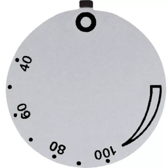 Horeca Parts - Tarcza pokrętła termostatu t.max. 150°C 40-150°C śr. 45mm obrót 270° srebrna