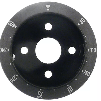 Horeca Parts - Czarna ramka pokrętła ø 58 mm, zakres 120–400°C