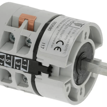 Horeca Parts - Przełącznik obrotowy krzywkowy 4 pozycyjny 0-1-2-3 3-biegunowy 600V 12A 6x6mm - Zmywarka kapturowa Krupps (3059086)