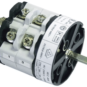 Horeca Parts - Przełącznik obrotowy krzywkowy 3 pozycyjny 0-1-2 4-biegunowy 600V 32A 5x5mm - Zmywarka tunelowa Comenda (3057059)